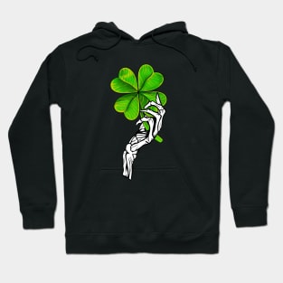 Shamrock Hand Skeleton Hoodie